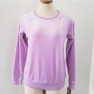 Muk Luks The original Crew Neck Purple Sweater,size S